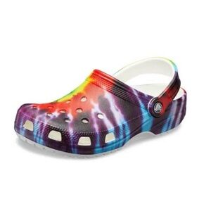 Rainbow Dye Crocs size 6 women’s